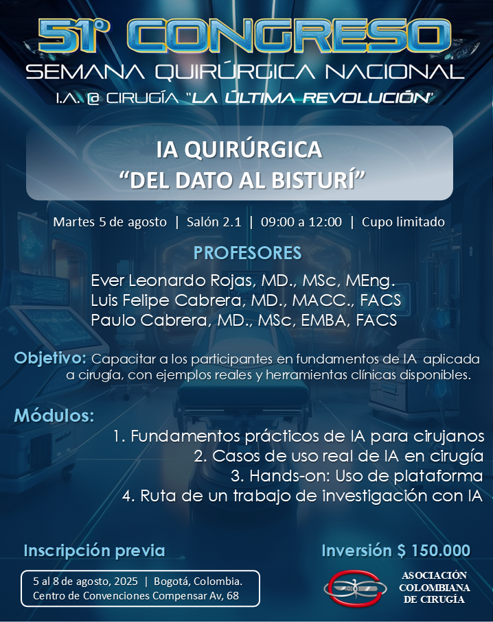  “IA Quirúrgica: del Dato al Bisturí”