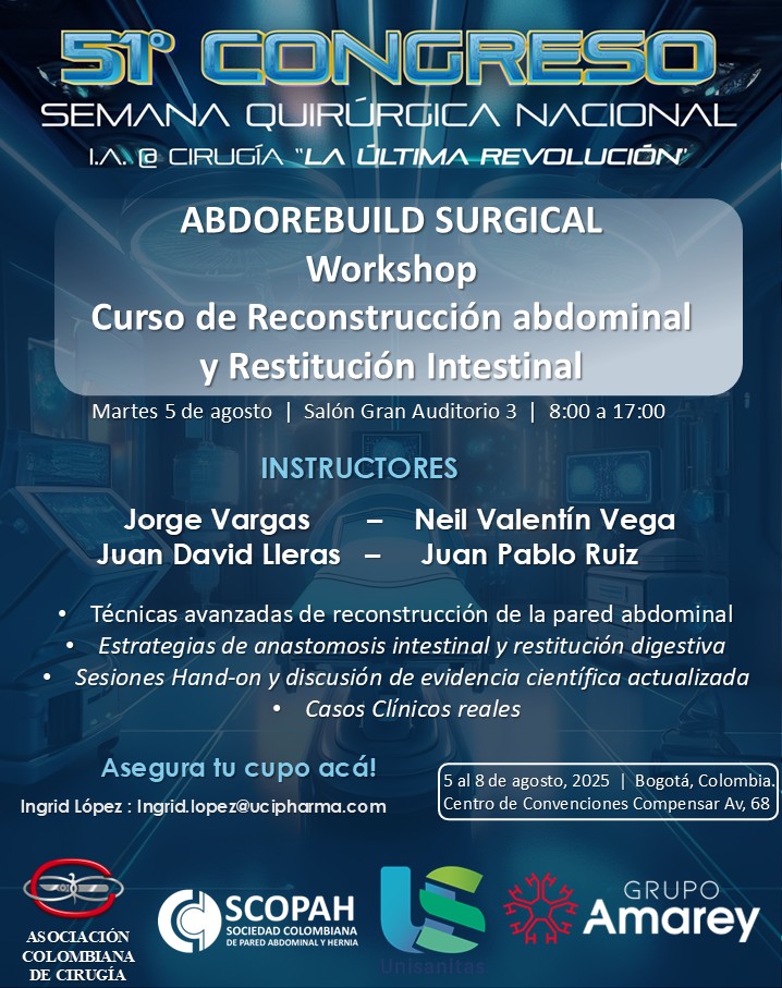 ABDOREBUILD SURGICAL: Curso de Reconstrucción abdominal  y Restitución Intestinal 